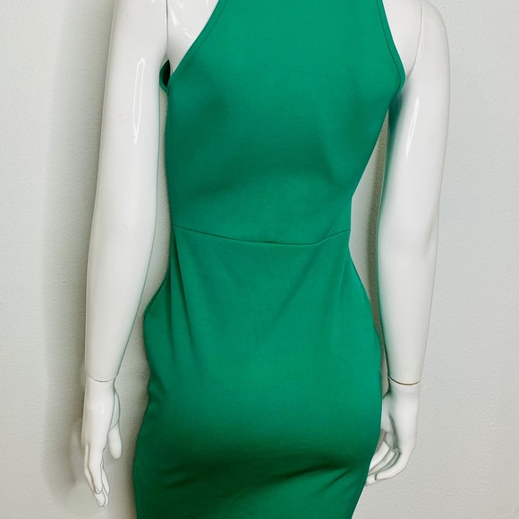 Misguided Teal Halter Bodycon Dress - Picture 5 of 6